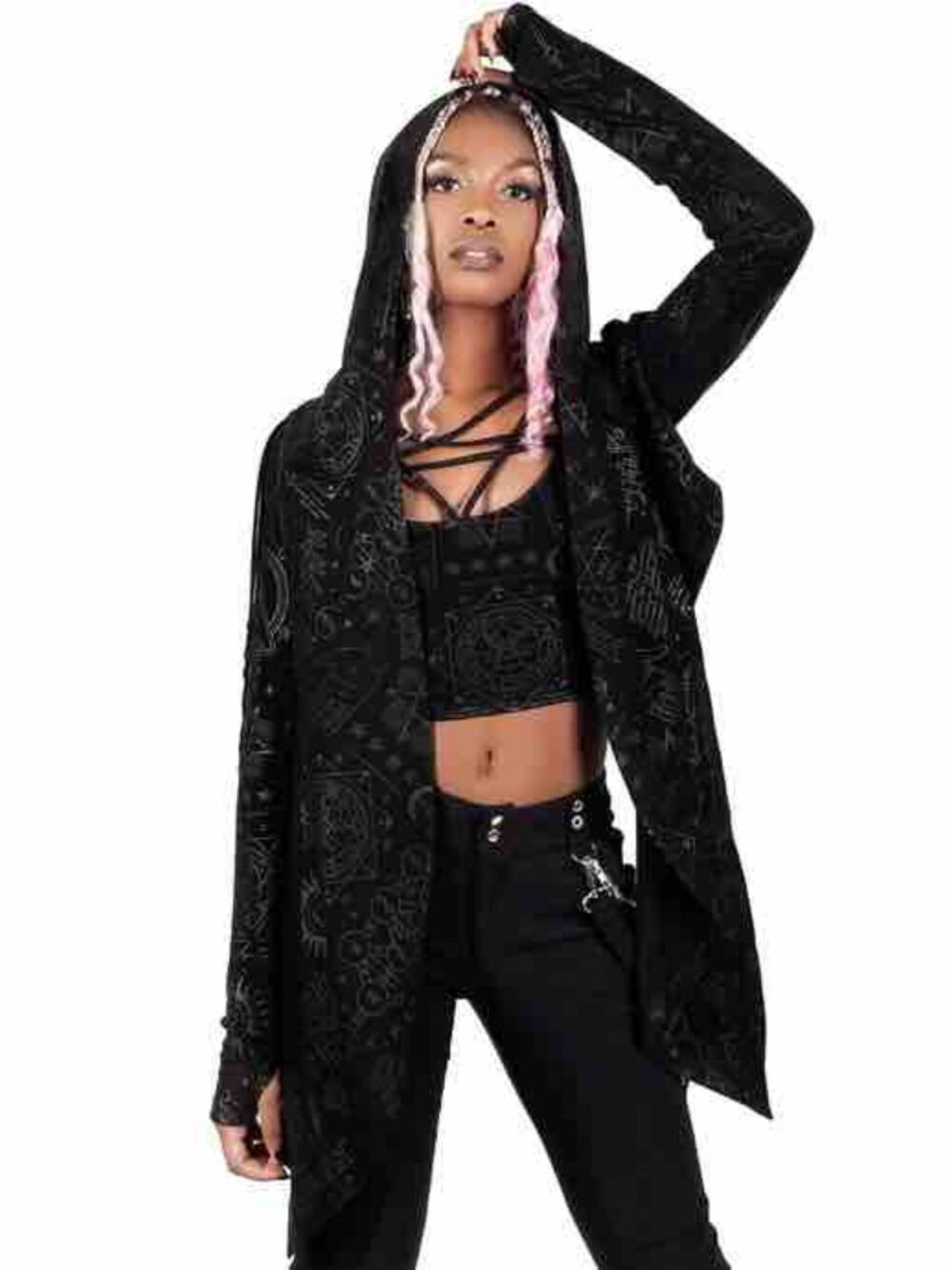 Killstar cropped hoodie M